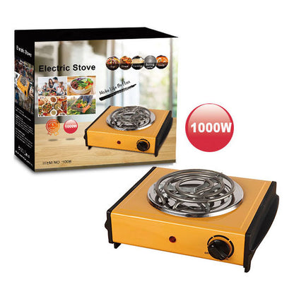 Electric hot plate - multifunctional for soup, boiling water, adjustable temperature, induction cooker, mosquito coil holder, small electric stove, 1000w