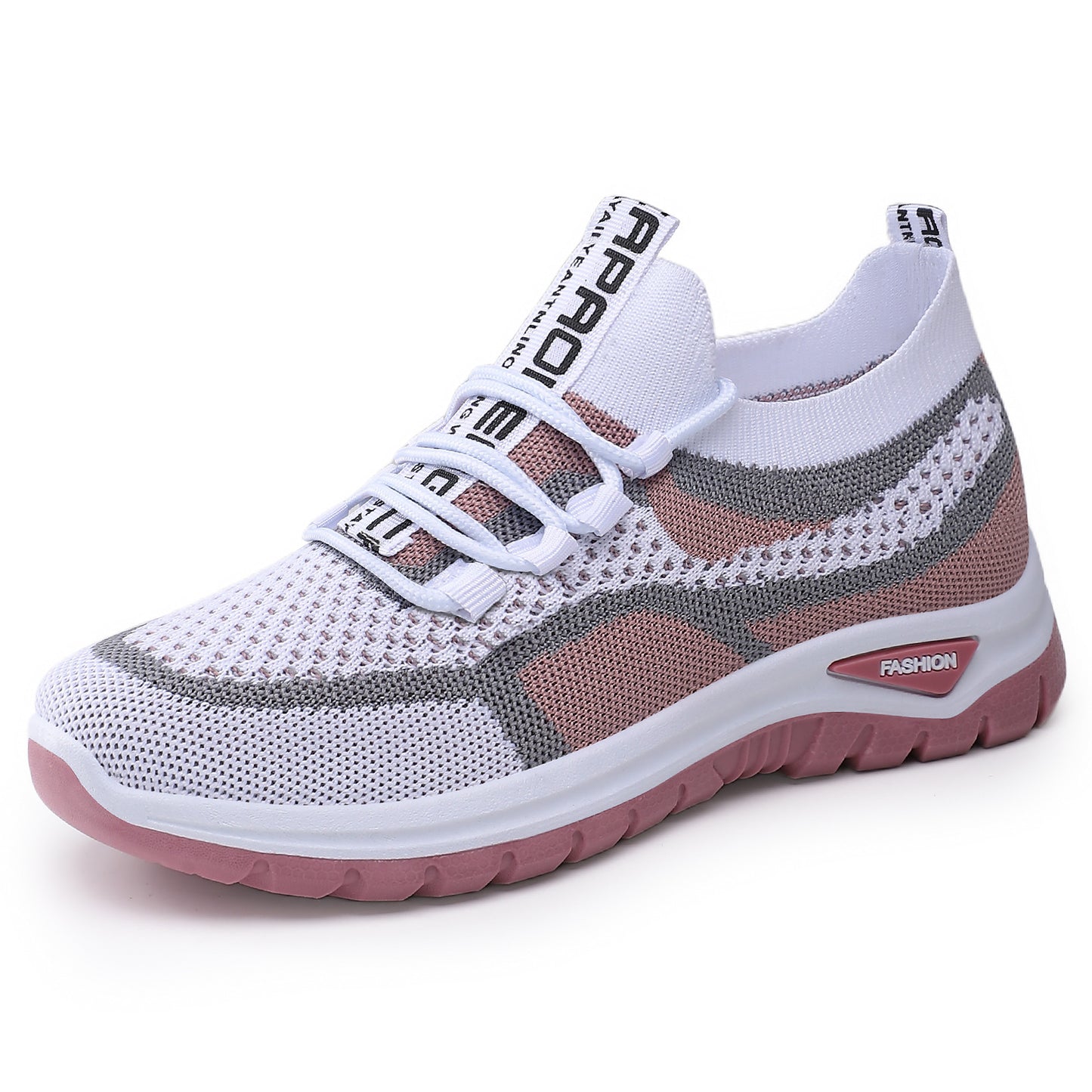Women's plus size athletic shoes - flyknit mesh, low-cut, lightweight casual sneakers, comfortable and versatile single shoes for women