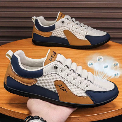 Hollow plus size shoes men's summer mesh half slippers men's one-leg outdoor lazy shoes breathable beanie men's shoes