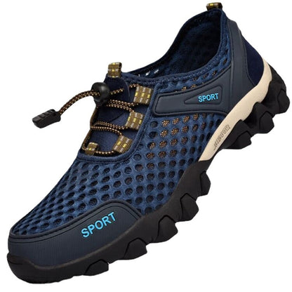 Breathable mesh water shoes - 2025 new summer outdoor hiking & trekking shoes - hollow-out river tracing shoes - anti-slip men's shoes
