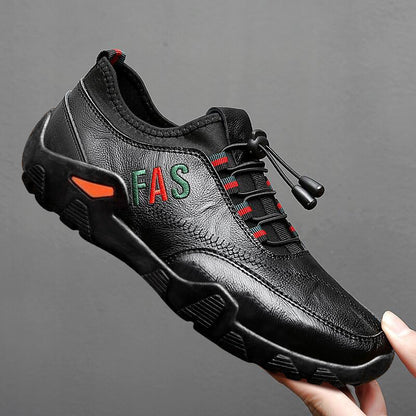 Leather loafer shoes for men, 2025 new business casual slip-on driving shoes, soft sole shoes for men