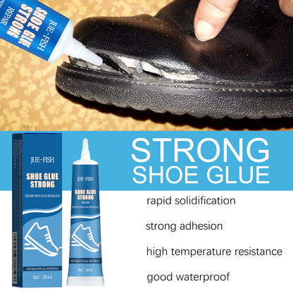 JUE-FISH shoe glue, sports shoes leather shoes waterproof multi-purpose shoe repair leather shoes sole glue adhesive