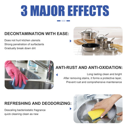 Jue-Fish oil foam cleaner, kitchen stove range hood multi-purpose heavy oil foam cleaner