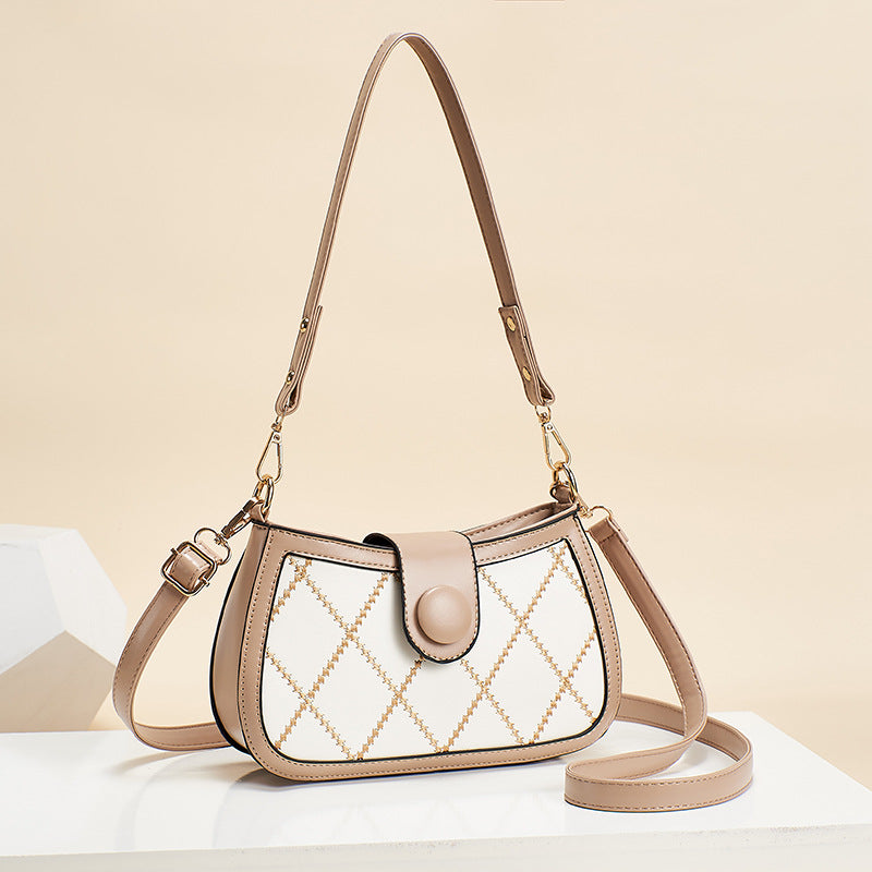 2026 spring new trendy fashion diamond lattice women's bag chain chic korean style small square bag casual shoulder crossbody bag