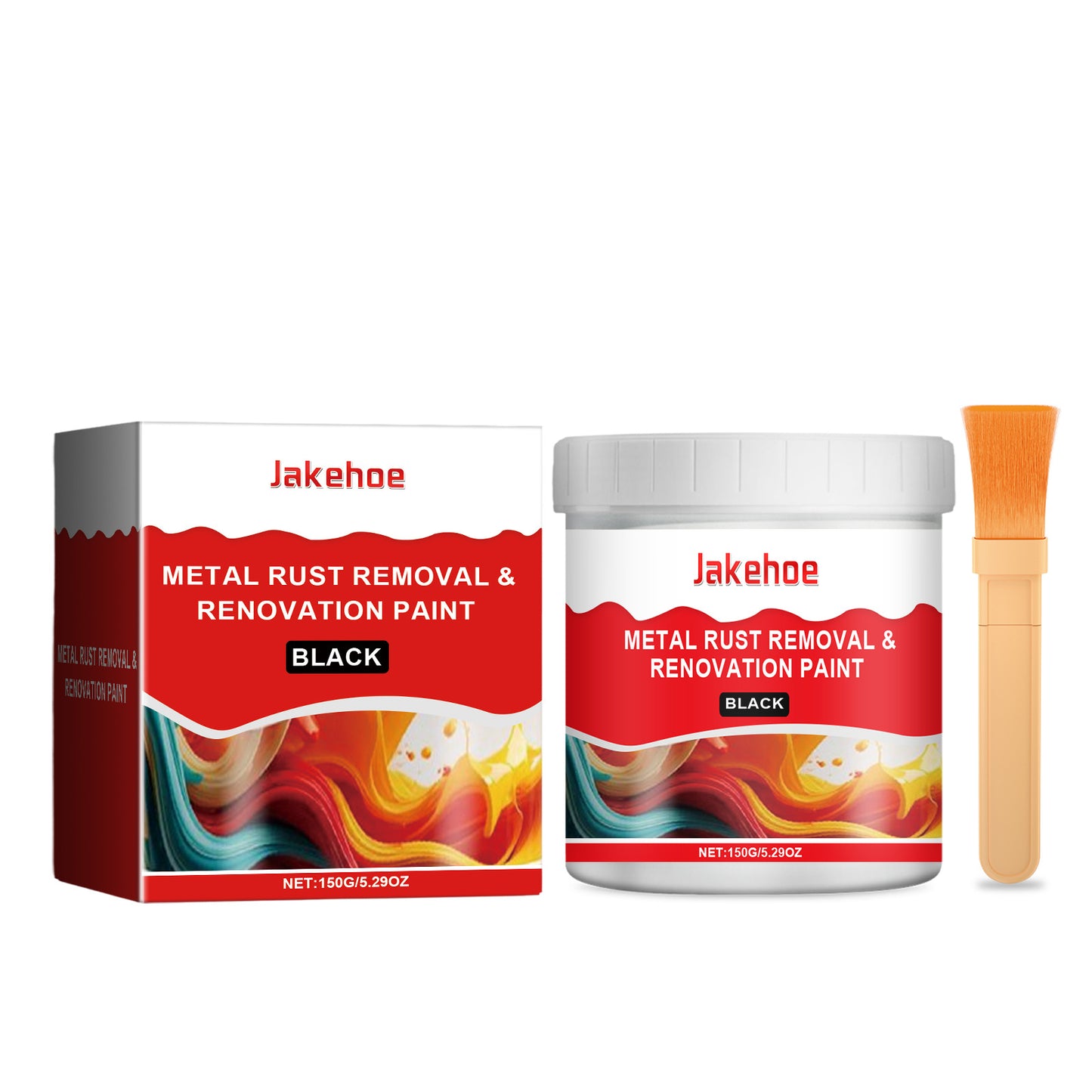 JAKEHOE water-based metal anti-rust paint, water-resistant and anti-rust metal primer, refurbished, stable and durable, multi-color optional