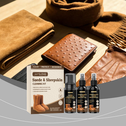JAYSUING shoe care set, suede suede, suitable for gentle cleaning and decontamination, daily shoe care