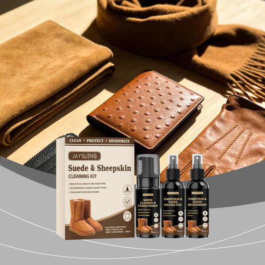 JAYSUING shoe care set, suede suede, suitable for gentle cleaning and decontamination, daily shoe care