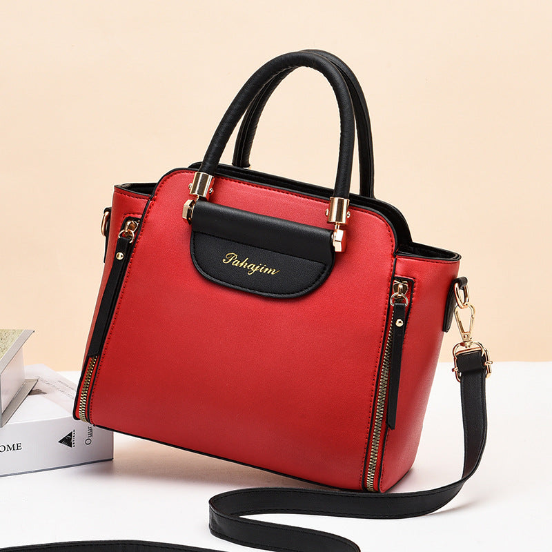 2024 winter new arrival: trendy korean-style color block women's shoulder bag, crossbody, and handbag - wholesale