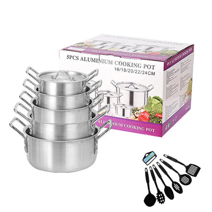 Manufacturer's african export aluminum pot 7-piece set pot aluminum sanding aluminum pot set 7in1