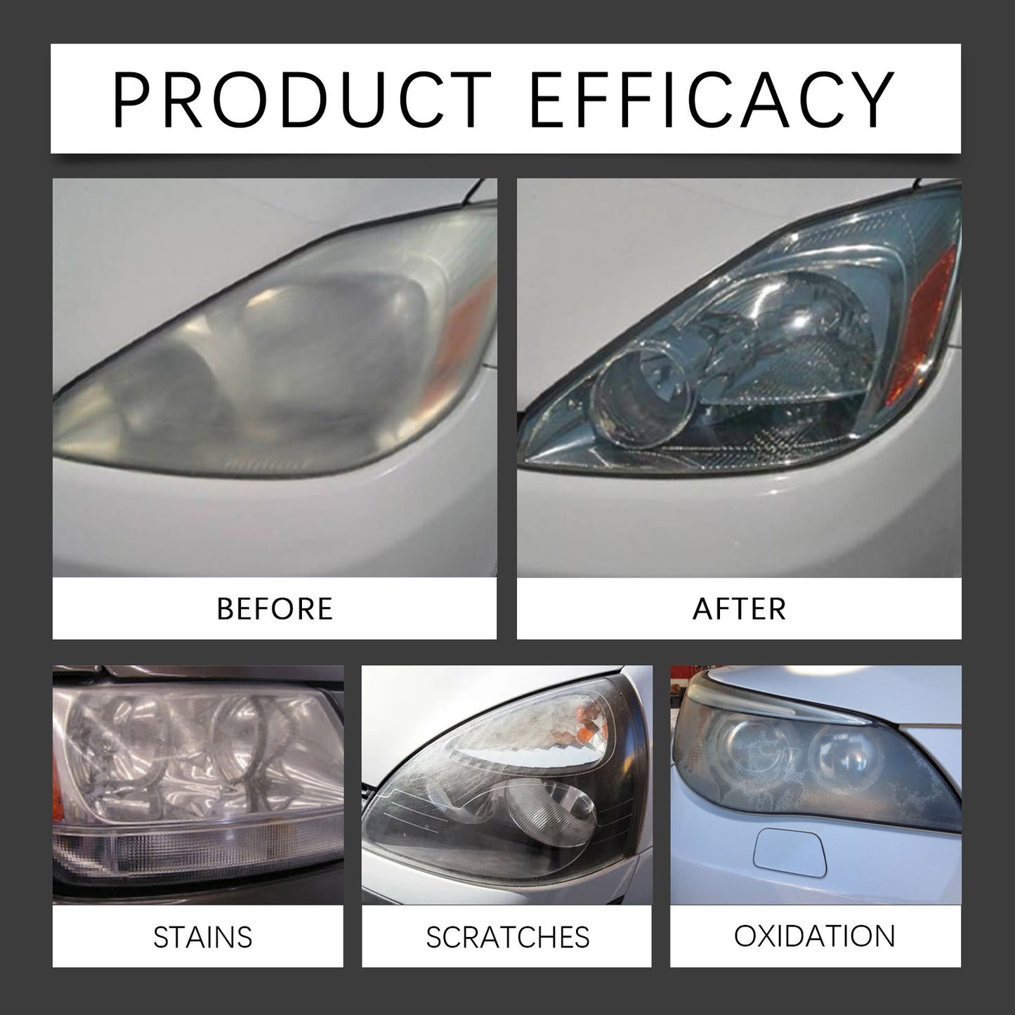 OUHOE Lamp Care Spray Car Headlight Shade Scratch Polishing Repair Refurbishment Care Spray