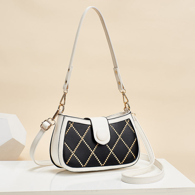 2026 spring new trendy fashion diamond lattice women's bag chain chic korean style small square bag casual shoulder crossbody bag