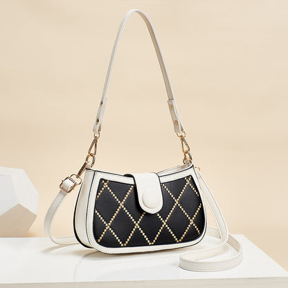 2026 spring new trendy fashion diamond lattice women's bag chain chic korean style small square bag casual shoulder crossbody bag