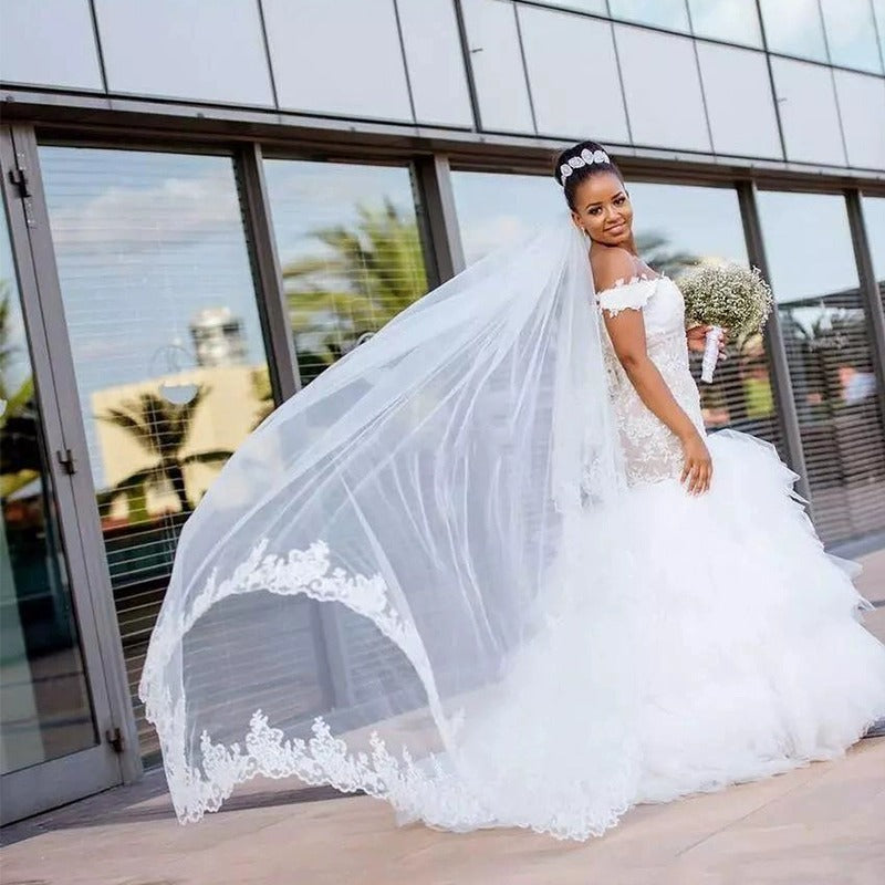 European and american style one-shoulder train wedding dress - new summer collection for outdoor engagements and weddings