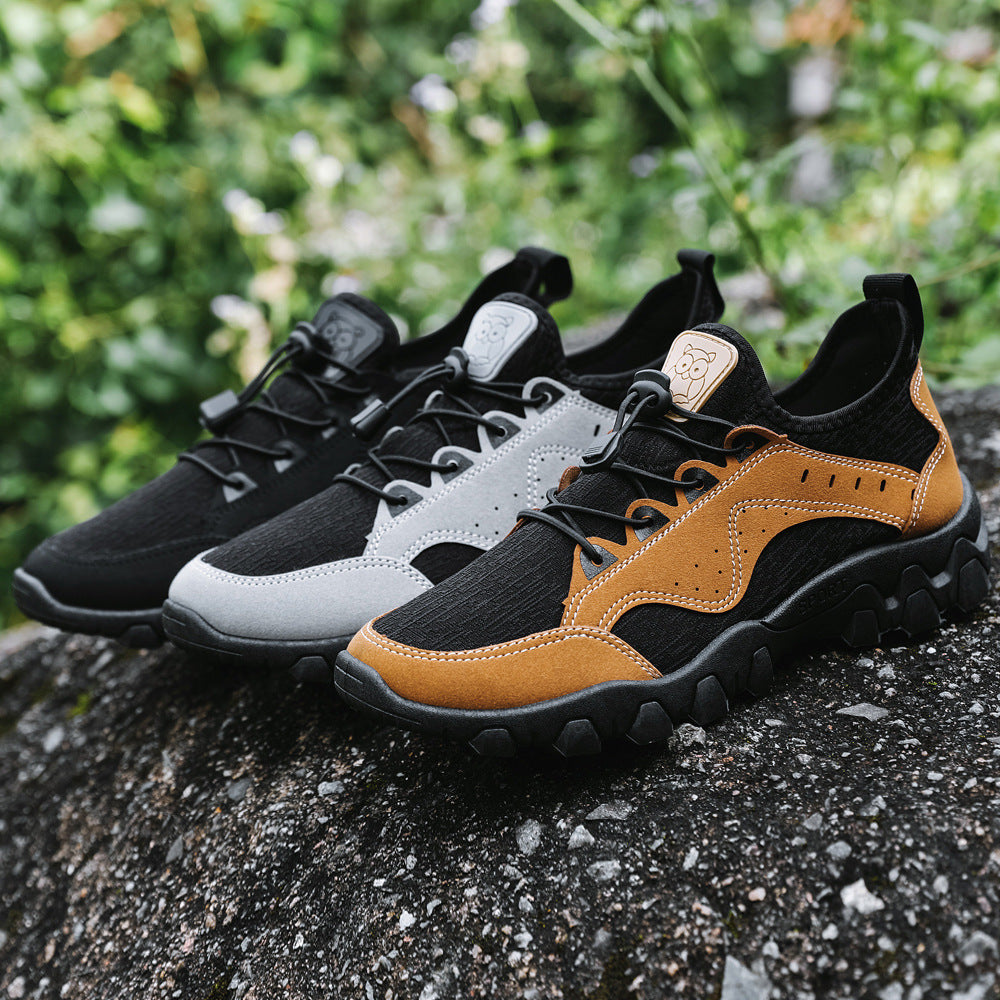 Customizable new hiking shoes, low-cut round toe athletic running shoes, cross-border export, plus size casual shoes - direct from the manufacturer