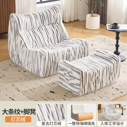 Bean bag chair - single seater, reclining, stress relief, small sofa for home, bedroom, balcony, rental, small apartment, single sofa