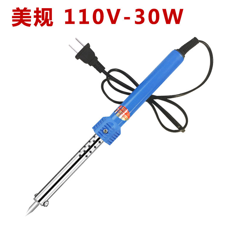 Wholesale 110V60W electric soldering iron US standard 220 external heating type 30 watts national standard EU glue handle multi-purpose pointed nozzle lorie set