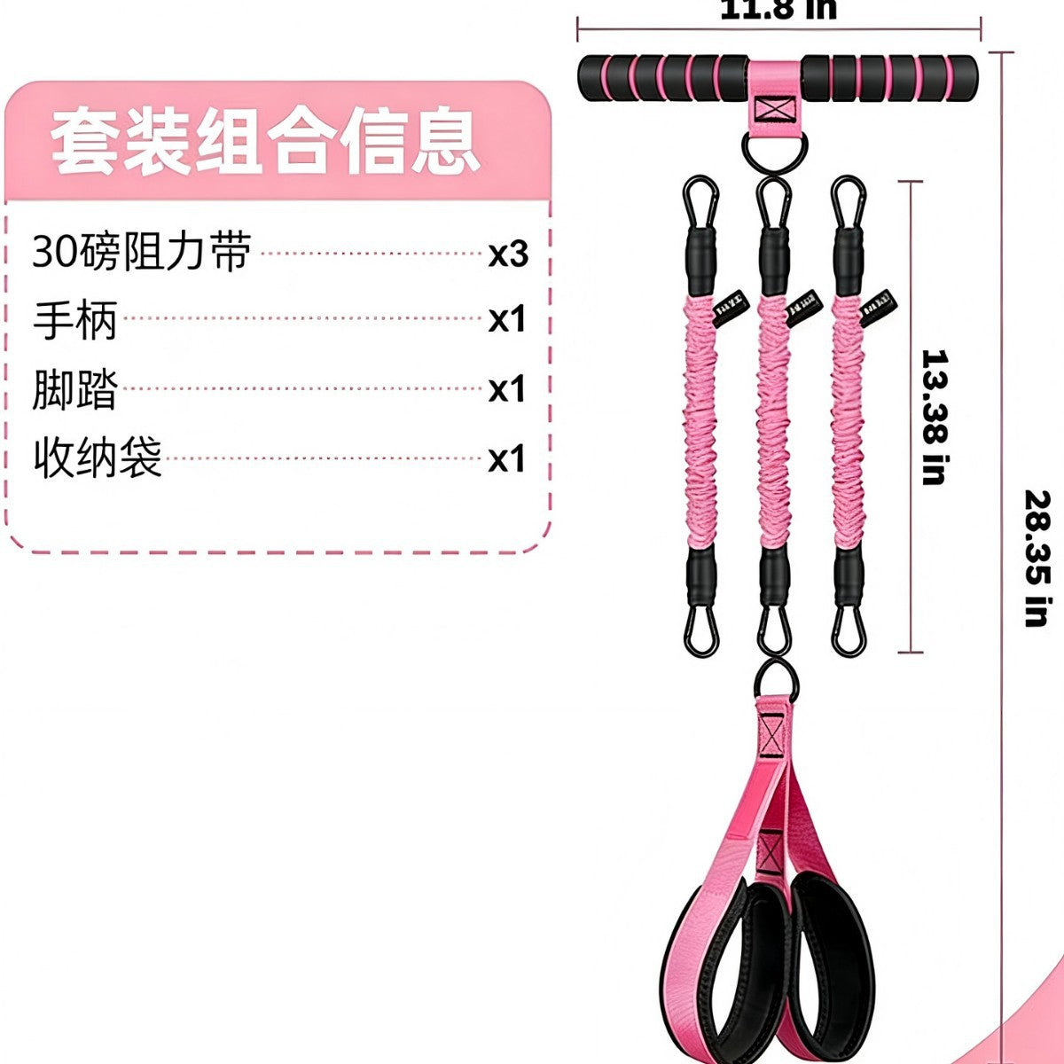 Cross-border new arrival pedal tensioner sit-up auxiliary fitness device for home elastic rope leg beauty shoulder training set