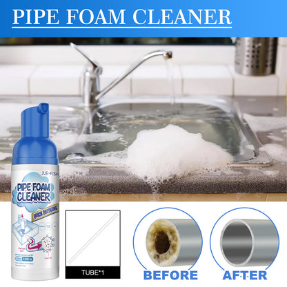 Jue-Fish pipe foam cleaner, household pipe pool sewer deodorant and odor remover cleaner
