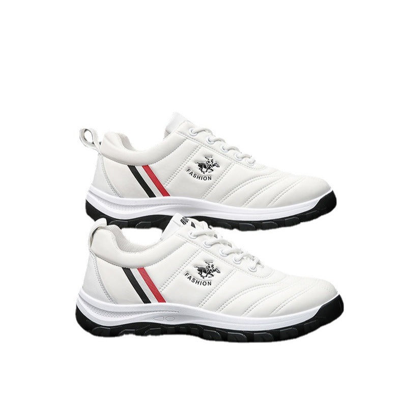 Men's sneakers 2025 new autumn/winter korean style trendy dad shoes low-top chunky sole white shoes soft sole casual shoes for men