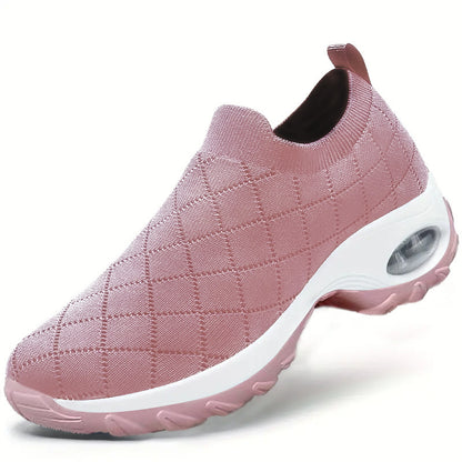 Cross-border export women's shoes plus size 2025 fly knitting socks one-legged casual shoes breathable casual air cushion sports shoes