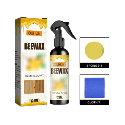 OUHOE Furniture Beeswax Spray, Furniture Floor Care Polished Waterproof Anti-Dry Crack Scratch Renovation Care Spray