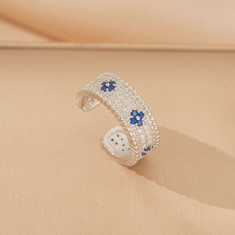 Copper inlaid with zirconium elegantbest selling flower four-leaf clover necklace women's insfashion electroplated accessible luxury earrings pendant jewelry
