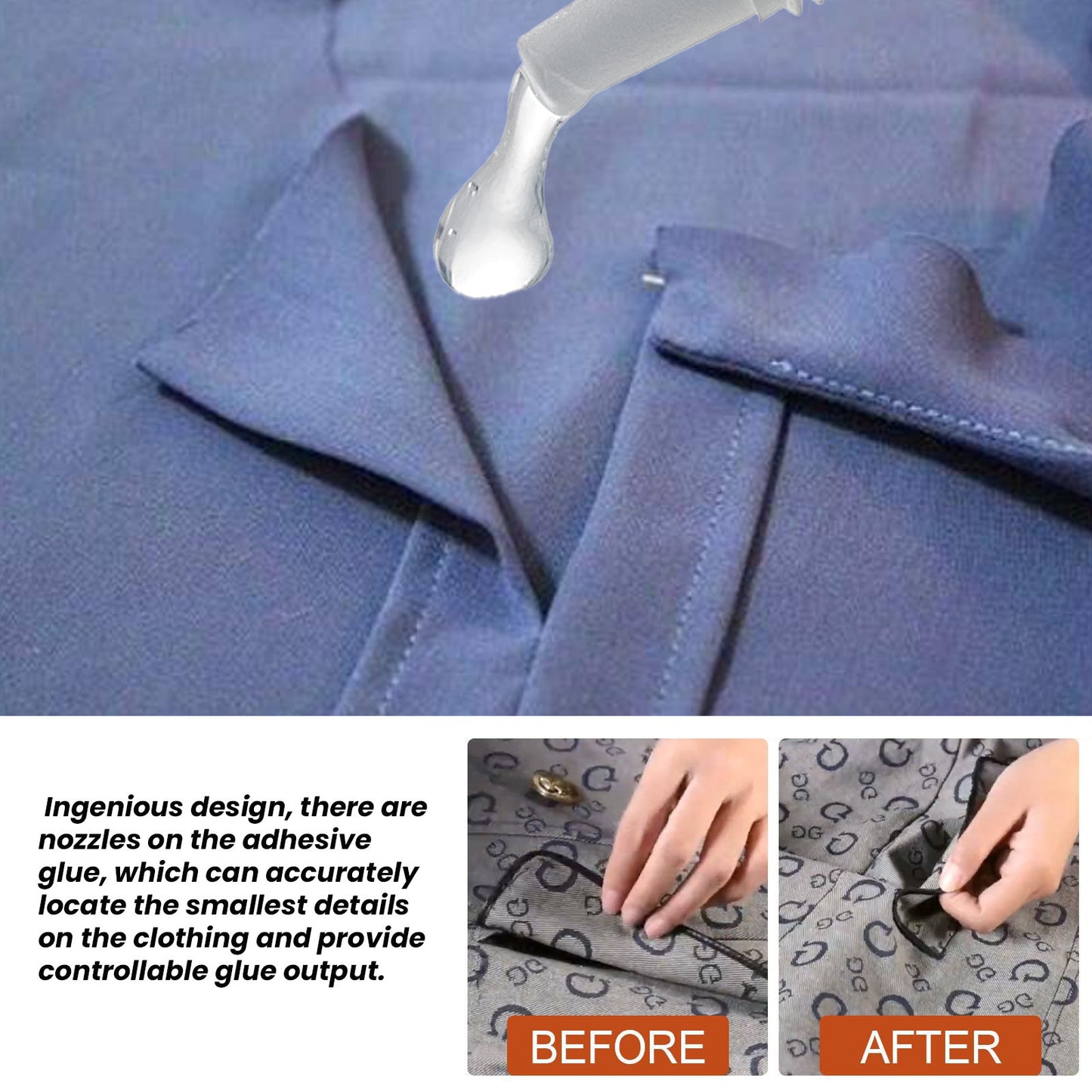 Jakehoe clothing transparent waterproof adhesive, temperature-resistant and water-resistant denim clothing fabric adhesive glue