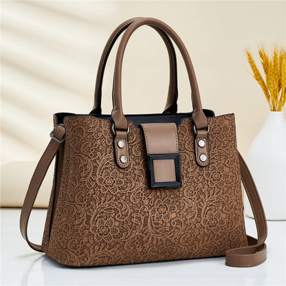 Wholesale women's handbags: 2026 spring new arrivals - european and american fashion lace pattern shoulder bag, tote, and crossbody bag - dropshipping available for export