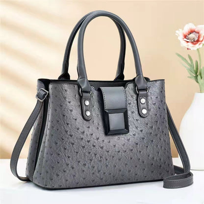 2026 spring new arrival: large capacity, vintage-textured shoulder & crossbody bag - premium korean-style mom bag - dropshipping available