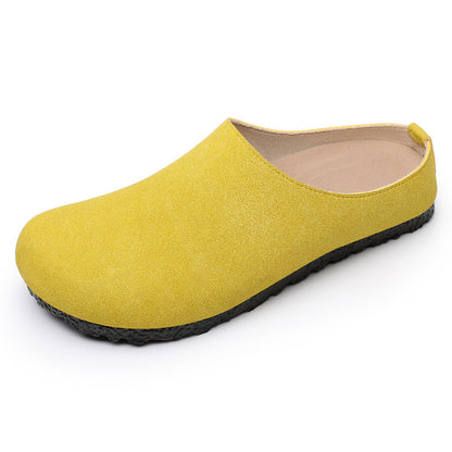 Women's shoesversatilesummernew arrival birkenstock shoescut out fishbone slippersoutwearclassy half slippers breathable sandals