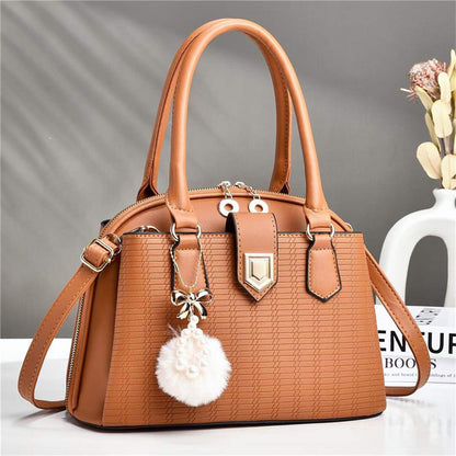 Fashion embossed women's bag 2026 casual large capacity satchel bag k-style high-end new shoulder crossbody bag wholesale