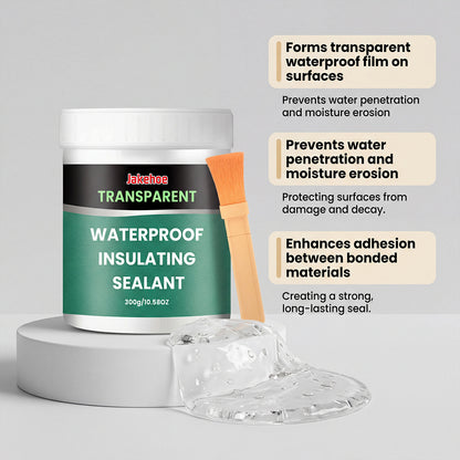 JAKEHOE transparent waterproof sealant, home wall tile crack bonding multi-surface sealing anti-leakage