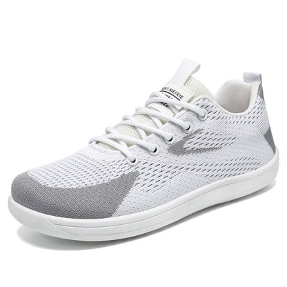 Women's spring cross-border shoes: lightweight flyknit casual shoes - comfortable, non-squeezing, wide-fit, and wide-toe design for easy walking