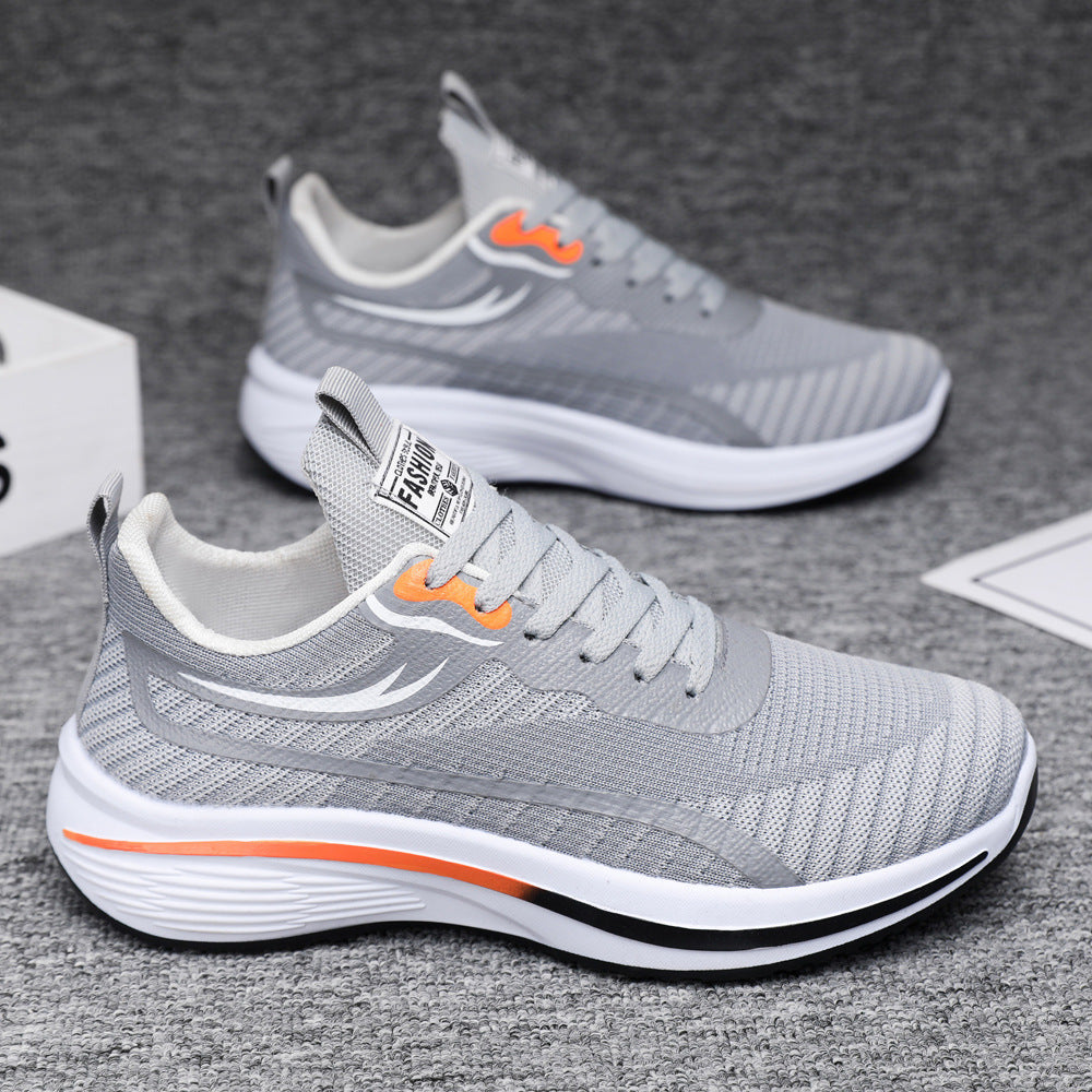 Men's shoes 2025 new korean style men's sneakers spring and autumn soft sole youth running shoes trendy men's shoes wholesale