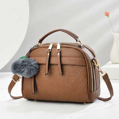 Women's medium bag 2026 spring new trendy korean style fresh fashion shoulder crossbody small square bag - dropshipping available