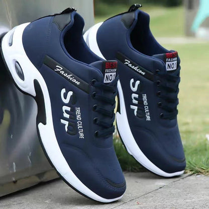 Cross-border men's shoes: new korean style fashionable men's shoes, breathable flyknit yeezy sneakers, soft sole athletic casual trendy shoes - wholesale