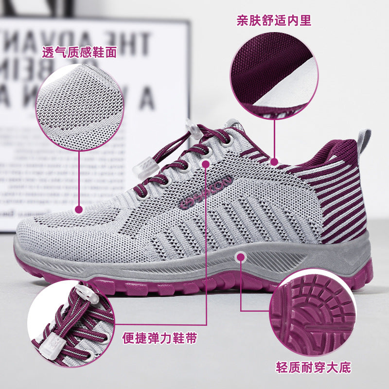 Women's walking shoes 2026 spring new style for couples running shoes ladieswear shoes casual elderly shoes sports style