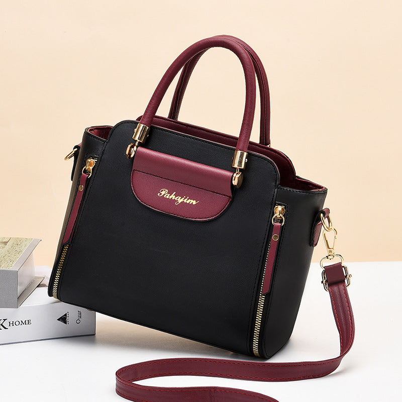 2024 winter new arrival: trendy korean-style color block women's shoulder bag, crossbody, and handbag - wholesale