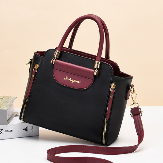 2024 winter new arrival: trendy korean-style color block women's shoulder bag, crossbody, and handbag - wholesale