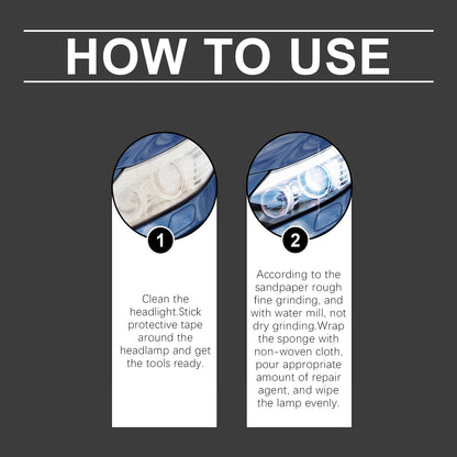 OUHOE Lamp Care Spray Car Headlight Shade Scratch Polishing Repair Refurbishment Care Spray