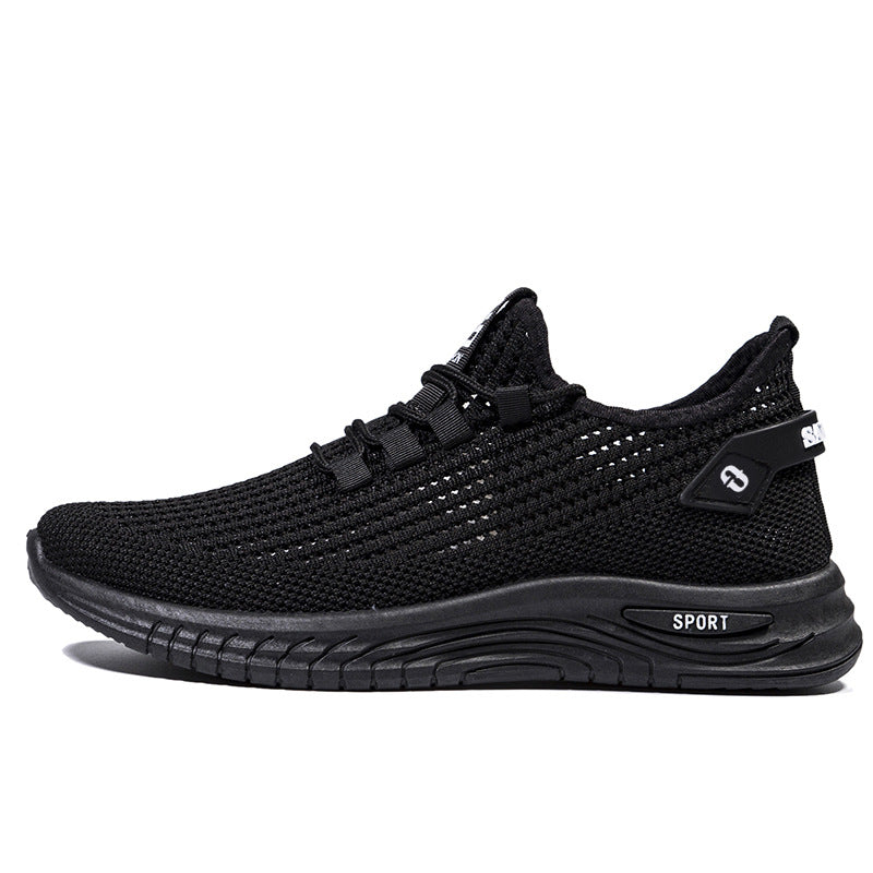 Mesh plus size men's shoes 2025 summer hollow breathable casual shoes soft sole casual sports shoes cross-border wholesale