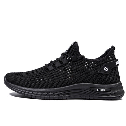 Mesh plus size men's shoes 2025 summer hollow breathable casual shoes soft sole casual sports shoes cross-border wholesale