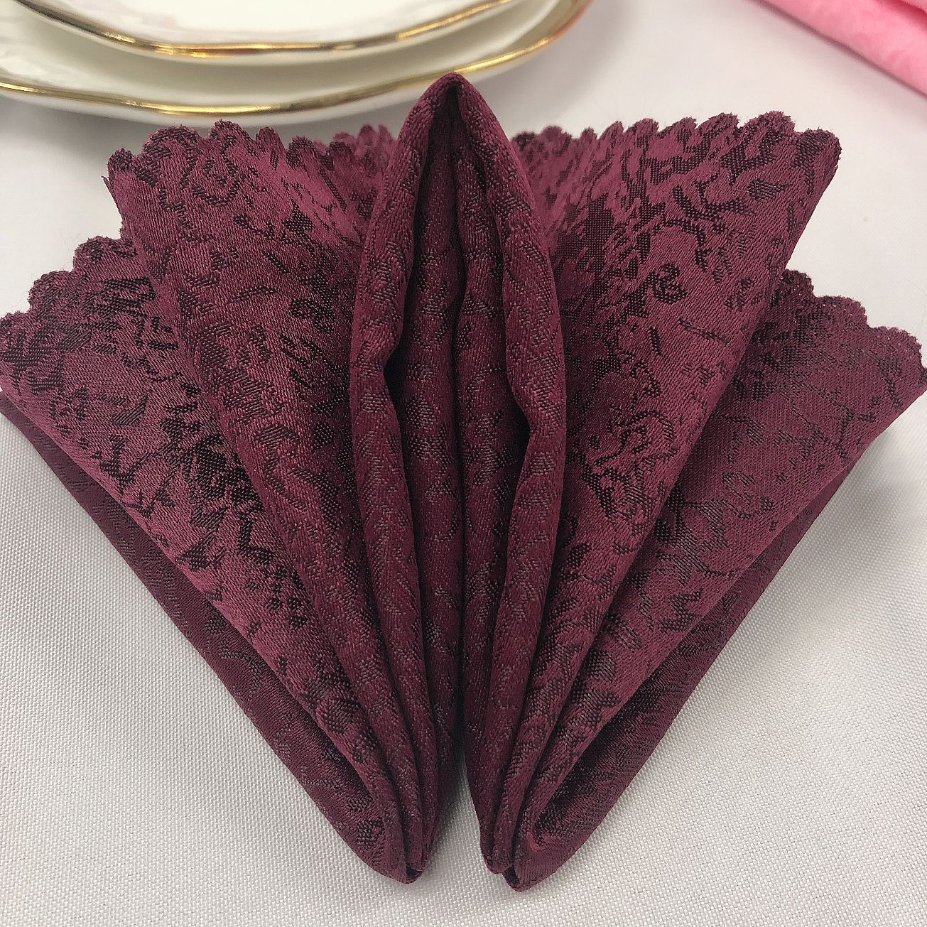 Hot-selling wholesale polyester jacquard napkins for weddings, parties, banquets, hotels, and home use