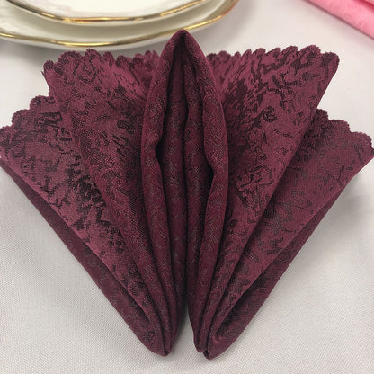 Hot-selling wholesale polyester jacquard napkins for weddings, parties, banquets, hotels, and home use