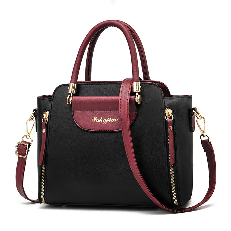 2024 winter new arrival: trendy korean-style color block women's shoulder bag, crossbody, and handbag - wholesale