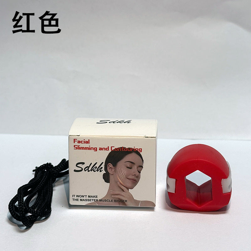 Facial masseter silicone exerciser face shaping masseter ball jaw trainer