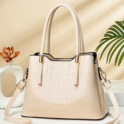 Handbag for women 2024 new large capacity fashionable middle-aged mom bag trendy shoulder crossbody bag - dropshipping available