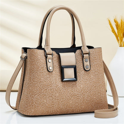Wholesale women's handbags: 2026 spring new arrivals - european and american fashion lace pattern shoulder bag, tote, and crossbody bag - dropshipping available for export