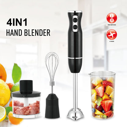 Cross-border four-in-one cooking stick, hand-held mixing stick, four-knife mixer, food supplement machine, electric egg beater