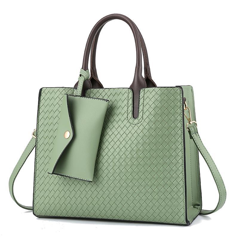 Women's handbag 2026 winter new european and american style woven texture tote crossbody shoulder bag middle-aged mom bag trendy women's bag